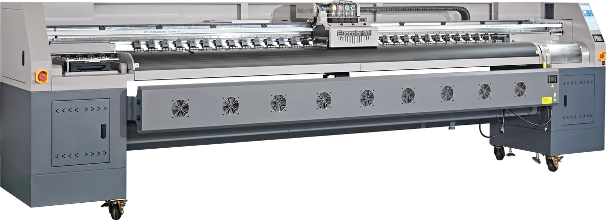 S3208 solvent printer printing on Flex banner, Backlit film, Mesh banner